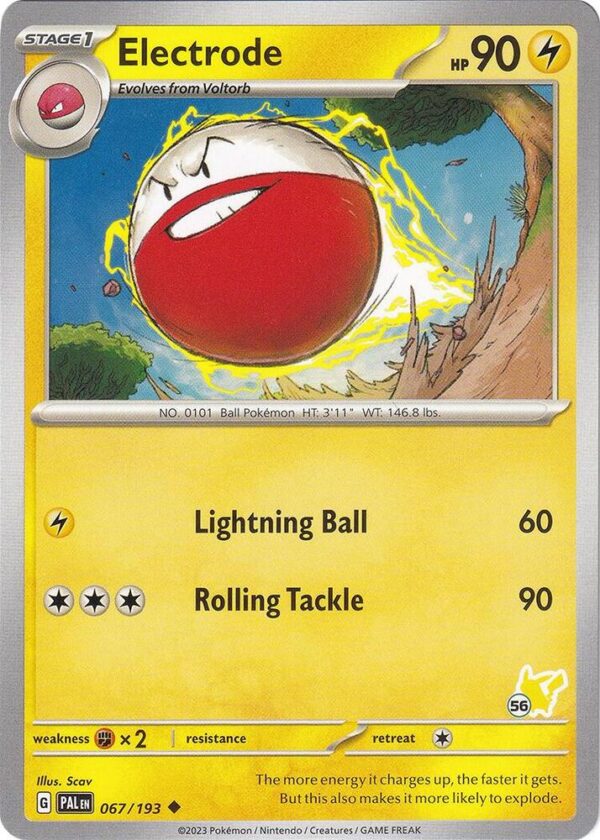 Electrode Pikachu 56 067/193 Normal Battle Academy 2024