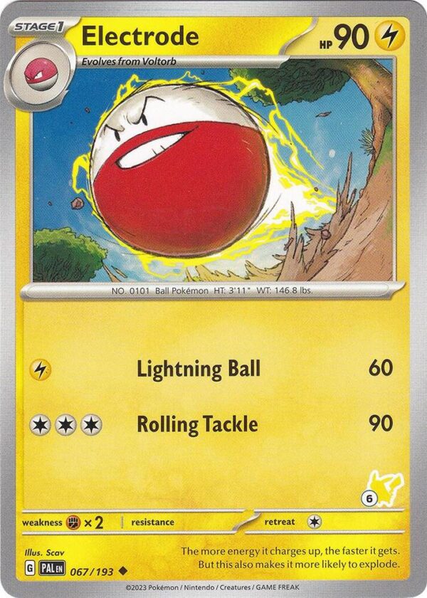 Electrode Pikachu 6 067/193 Normal Battle Academy 2024
