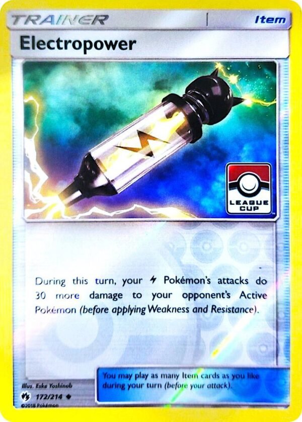Electropower 172/214 (League Cup) Reverse Holofoil League & Championship Cards