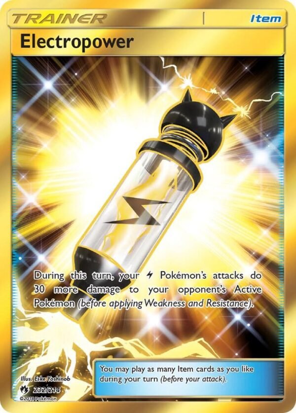 Electropower (Secret) 232/214 Holofoil SM – Lost Thunder