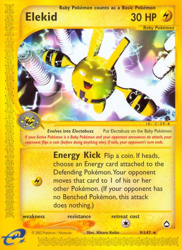 Elekid 009/147 Reverse Holofoil Aquapolis
