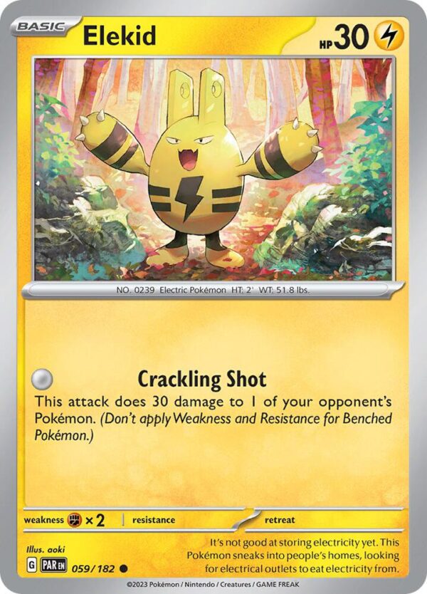 Elekid 059/182 Reverse Holofoil SV04: Paradox Rift