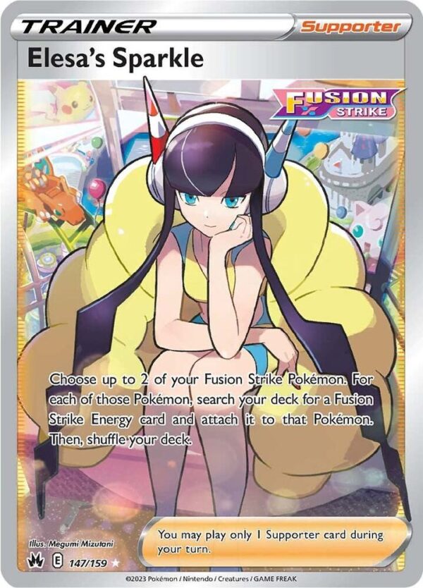 Elesa’s Sparkle (Full Art) 147/159 Holofoil Crown Zenith