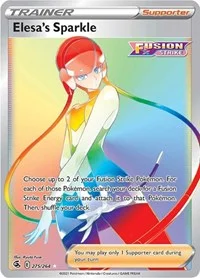 Elesa's Sparkle (Secret) | 275/264 | Holofoil | SWSH08: Fusion Strike