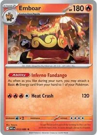 Emboar | 013/086 | Holofoil | SV: White Flare