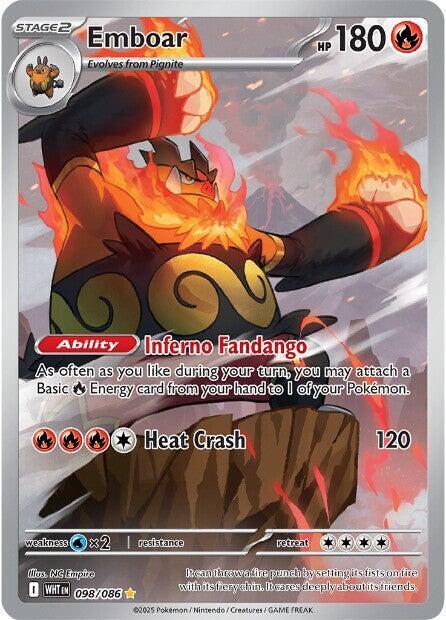 Emboar 098/086 Holofoil SV: White Flare
