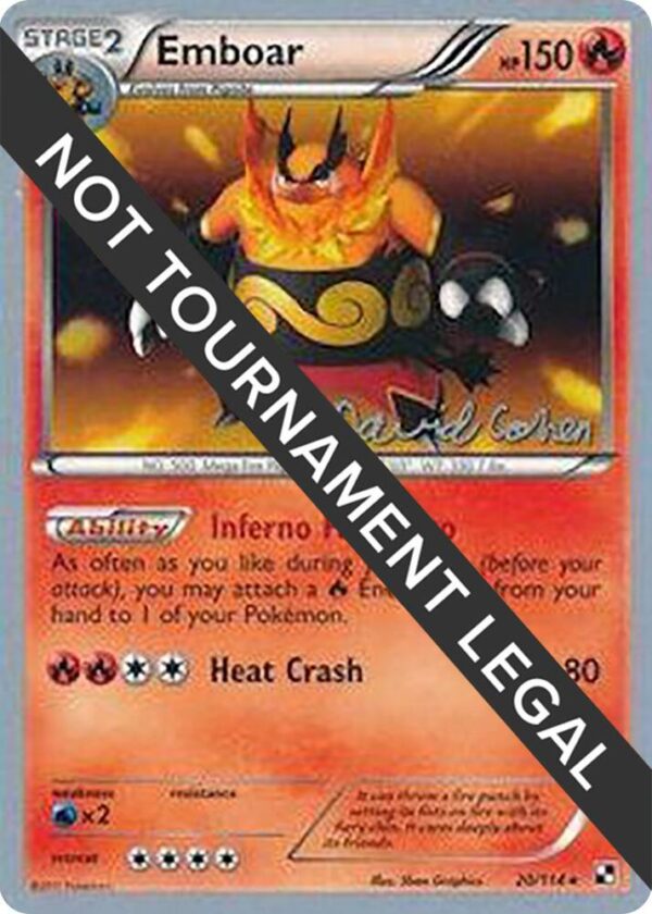 Emboar 2011 (David Cohen) 20/114 Normal World Championship Decks