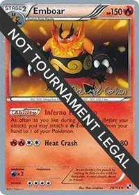 Emboar | 2011 (David Cohen) | 20/114 | Normal | World Championship Decks