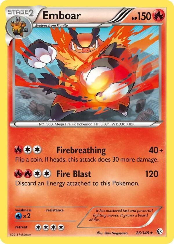 Emboar 26/149 Holofoil Boundaries Crossed Emboar 26/149 Holofoil Boundaries Crossed