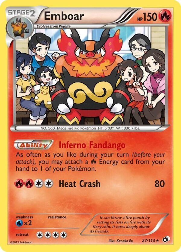 Emboar 27/113 Holofoil Legendary Treasures Emboar 27/113 Holofoil Legendary Treasures