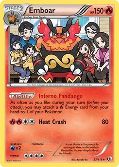 Emboar 27/113 (Legendary Treasures) 027/113 Normal Deck Exclusives Emboar 27/113 (Legendary Treasures) 027/113 Normal Deck Exclusives