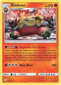 Emboar | 33/236 | Reverse Holofoil | SM - Cosmic Eclipse