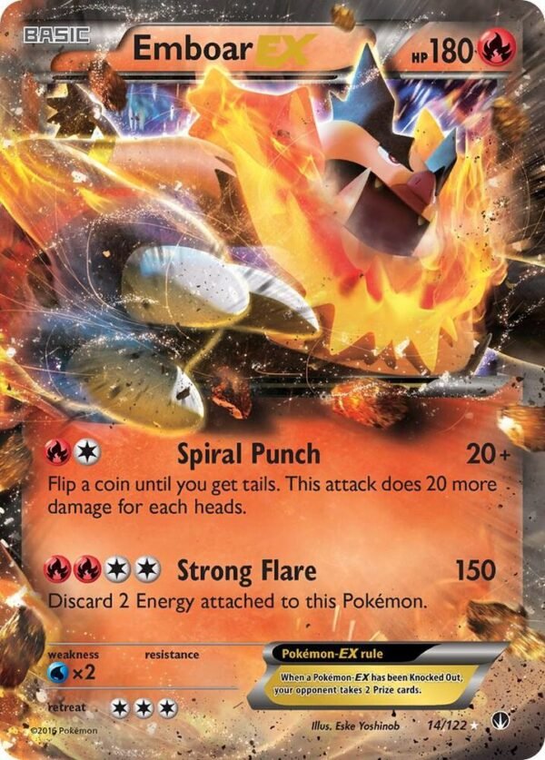 Emboar EX 14/122 Holofoil XY – BREAKpoint Emboar EX 14/122 Holofoil XY – BREAKpoint