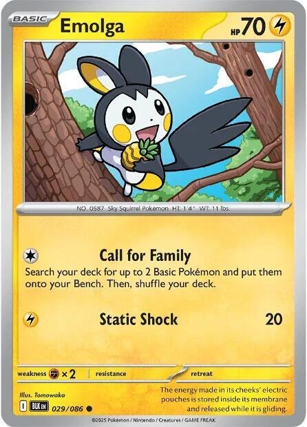 Emolga 029/086 Normal SV: Black Bolt