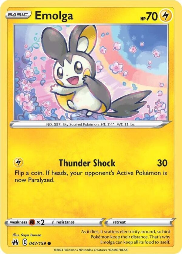 Emolga 047/159 Normal Crown Zenith Emolga 047/159 Normal Crown Zenith