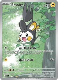 Emolga | 112/086 | Holofoil | SV: Black Bolt