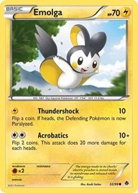 Emolga | 32/98 | Reverse Holofoil | Emerging Powers