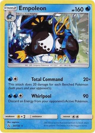 Empoleon 34/156 (Cracked Ice Holo) 034/156 Holofoil Deck Exclusives