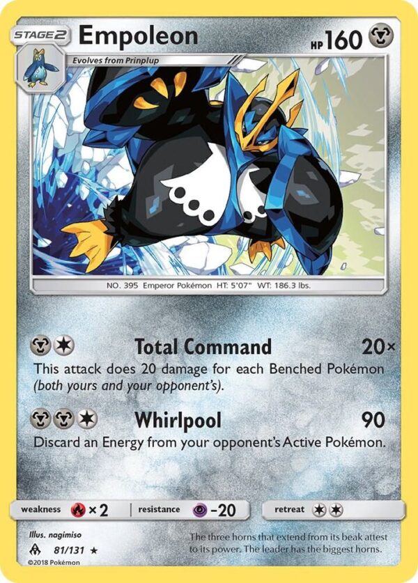 Empoleon 81/131 Holofoil SM – Forbidden Light Empoleon 81/131 Holofoil SM – Forbidden Light