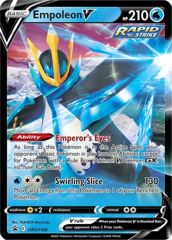 Empoleon V SWSH108 Holofoil SWSH: Sword & Shield Promo Cards