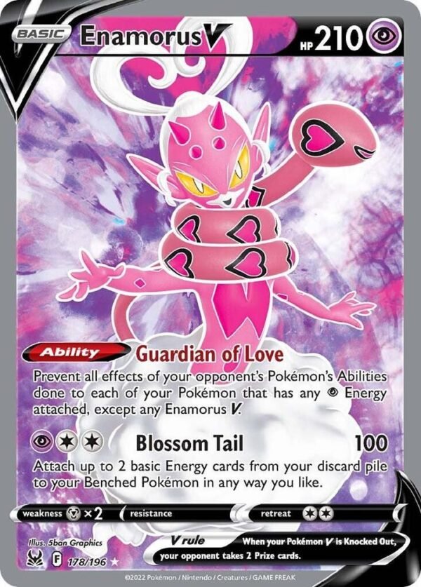 Enamorus V (Full Art) 178/196 Holofoil SWSH11: Lost Origin