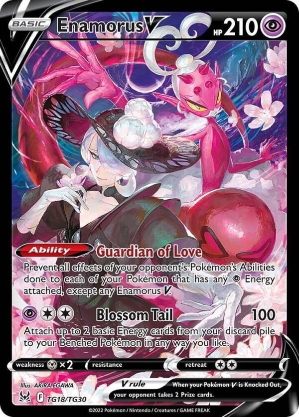 Enamorus V TG18/TG30 Holofoil SWSH11: Lost Origin Trainer Gallery Enamorus V TG18/TG30 Holofoil SWSH11: Lost Origin Trainer Gallery