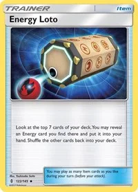 Energy Loto | 122/145 | Reverse Holofoil | SM - Guardians Rising