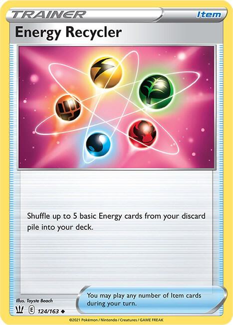Energy Recycler 124/163 Normal SWSH05: Battle Styles Energy Recycler 124/163 Normal SWSH05: Battle Styles