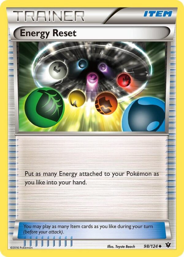 Energy Reset 98/124 Reverse Holofoil XY – Fates Collide