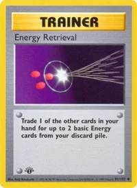 Energy Retrieval | 081/102 | 1st Edition | Base Set (Shadowless)