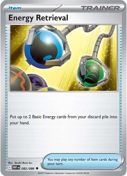 Energy Retrieval 082/086 Reverse Holofoil SV: White Flare Energy Retrieval 082/086 Reverse Holofoil SV: White Flare