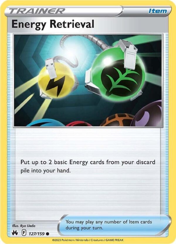 Energy Retrieval 127/159 Reverse Holofoil Crown Zenith