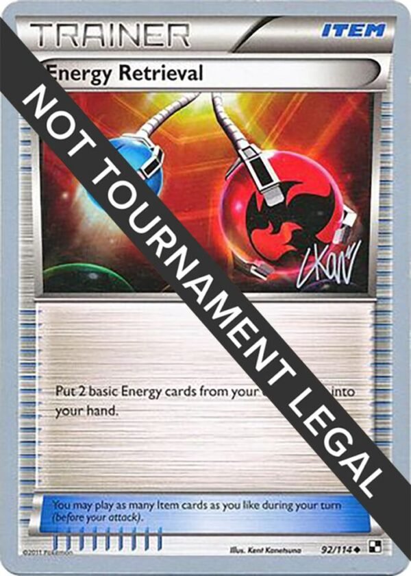 Energy Retrieval 2011 (Christopher Kan) 92/114 Normal World Championship Decks Energy Retrieval 2011 (Christopher Kan) 92/114 Normal World Championship Decks