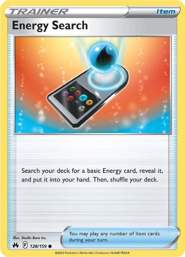 Energy Search 128/159 Reverse Holofoil Crown Zenith
