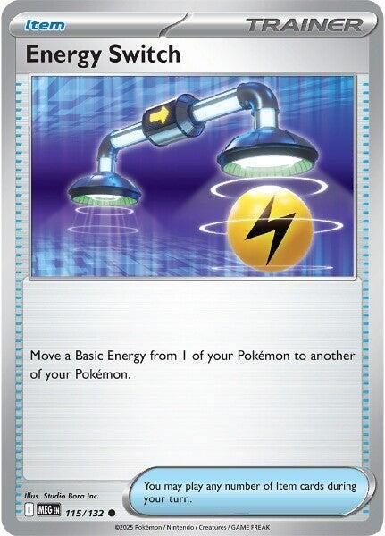 Energy Switch 115/132 Reverse Holofoil ME01: Mega Evolution