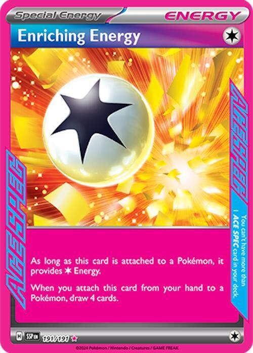 Enriching Energy 191/191 Holofoil SV08: Surging Sparks Enriching Energy 191/191 Holofoil SV08: Surging Sparks