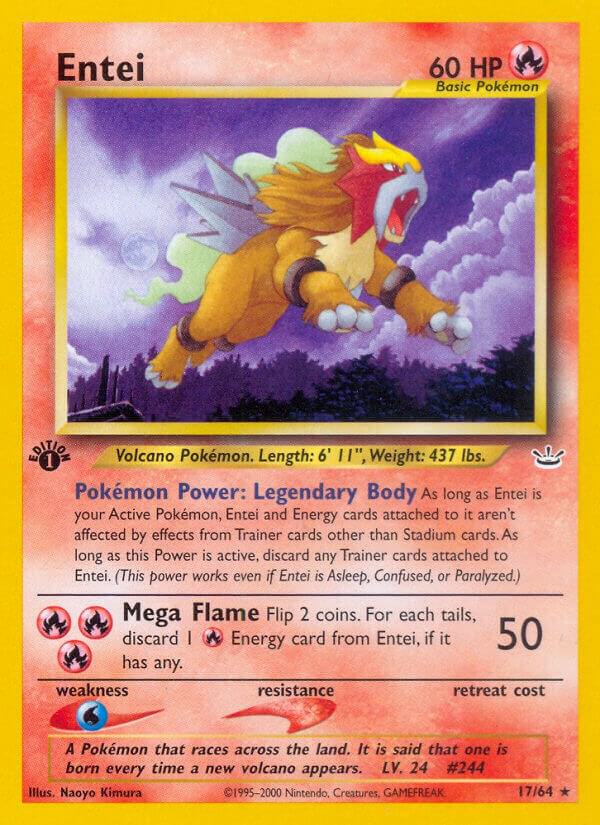 Entei (17) 17/64 Unlimited Neo Revelation Entei (17) 17/64 Unlimited Neo Revelation