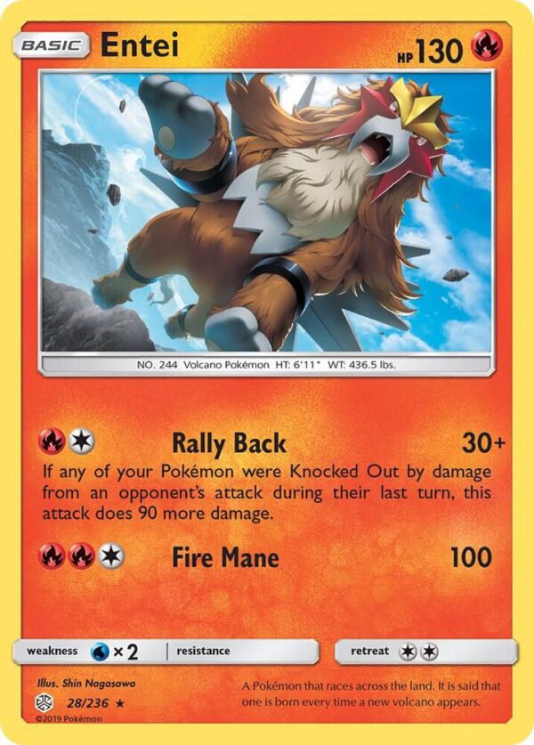 Entei 28/236 Normal SM – Cosmic Eclipse Entei 28/236 Normal SM – Cosmic Eclipse