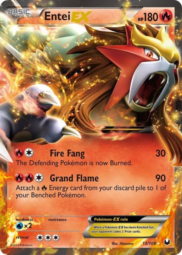 Entei EX 13/108 Holofoil Dark Explorers