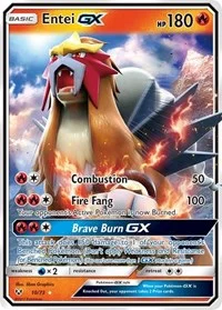 Entei GX | 10/73 | Holofoil | Shining Legends