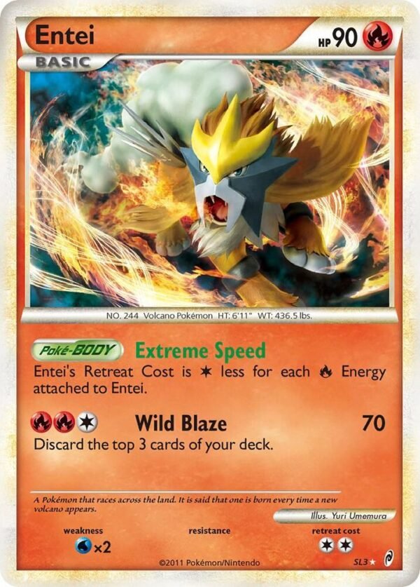 Entei (Shiny) SL3 Holofoil Call of Legends Entei (Shiny) SL3 Holofoil Call of Legends