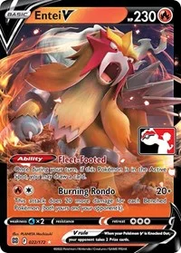 Entei V | 022/172 | Holofoil | Prize Pack Series Cards