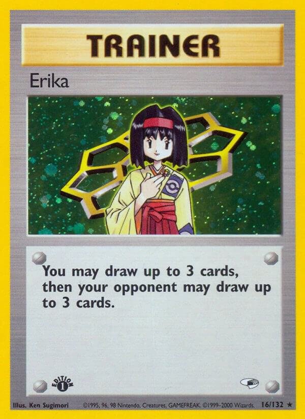Erika (16) 016/132 1st Edition Holofoil Gym Heroes Erika (16) 016/132 1st Edition Holofoil Gym Heroes