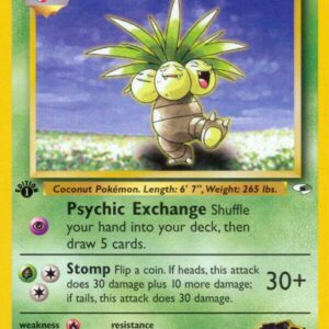 Erika’s Exeggutor 044/132 1st Edition Gym Heroes