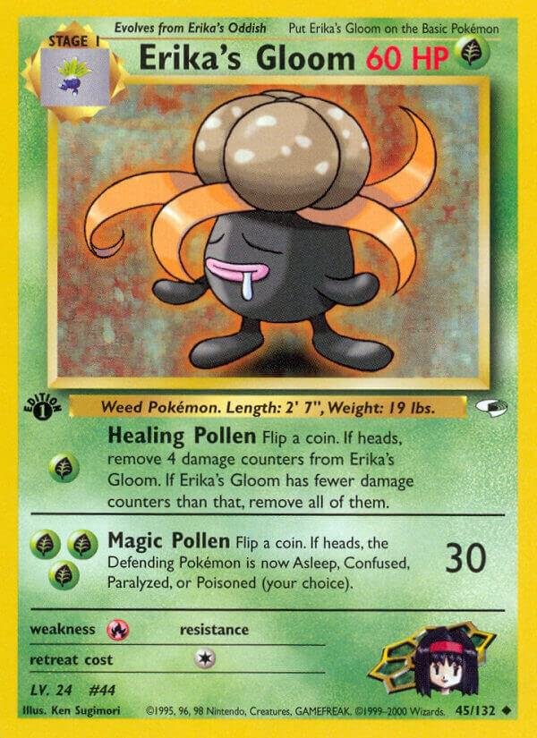 Erika’s Gloom (45) 045/132 1st Edition Gym Heroes