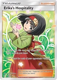 Erika's Hospitality (Full Art) | 174/181 | Holofoil | SM - Team Up Erika's Hospitality (Full Art) | 174/181 | Holofoil | SM - Team Up