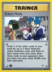 Erika's Maids | 109/132 | 1st Edition | Gym Heroes