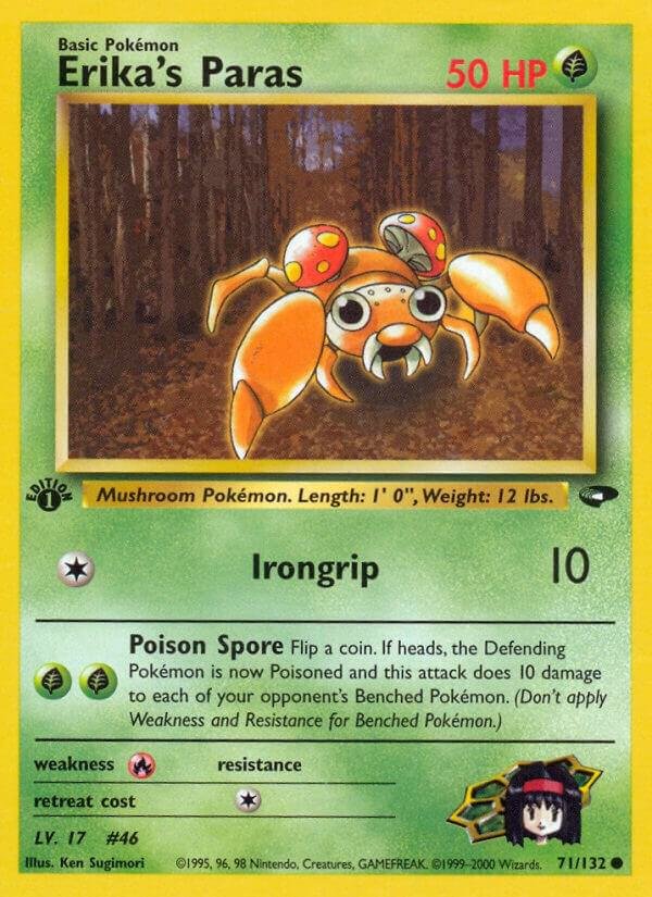 Erika’s Paras 071/132 1st Edition Gym Challenge