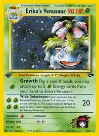 Erika's Venusaur | 004/132 | 1st Edition Holofoil | Gym Challenge