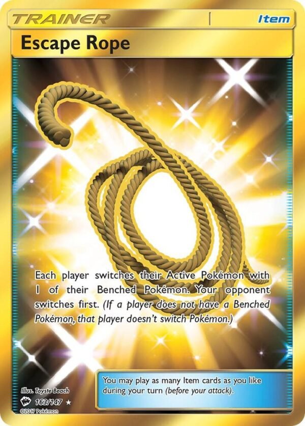 Escape Rope (Secret) 163/147 Holofoil SM – Burning Shadows Escape Rope (Secret) 163/147 Holofoil SM – Burning Shadows